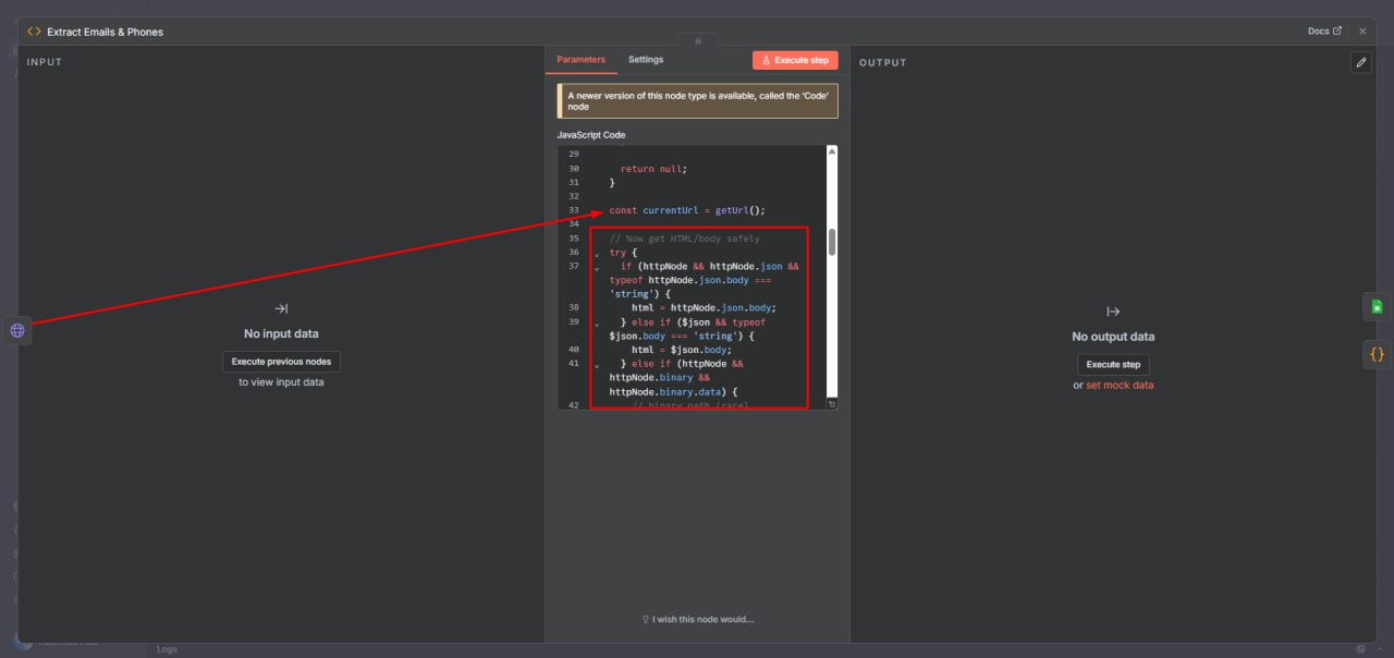 Extract Emails & Phones by automizehub