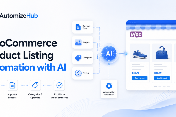 WooCommerce product listing automation with AI